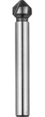 Зенкер Зубр конусный с 3-я реж. кромками, сталь P6M5, d 10,4х50мм, цилиндр.хв. d 6мм, для раззенковки М5