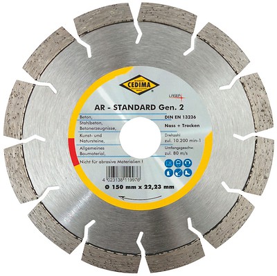 Диск сегментный Cedima AR - Standard Gen.2 d. 125 х 22 мм