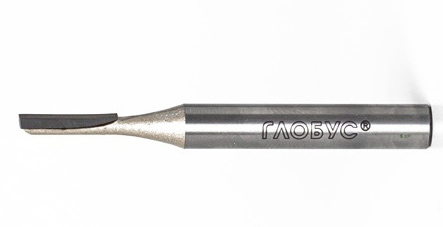 Фреза пазовая прямая Globus D4 H12 (1001)