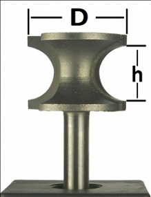 Фреза кромочная Globus D30 H20 (1014)
