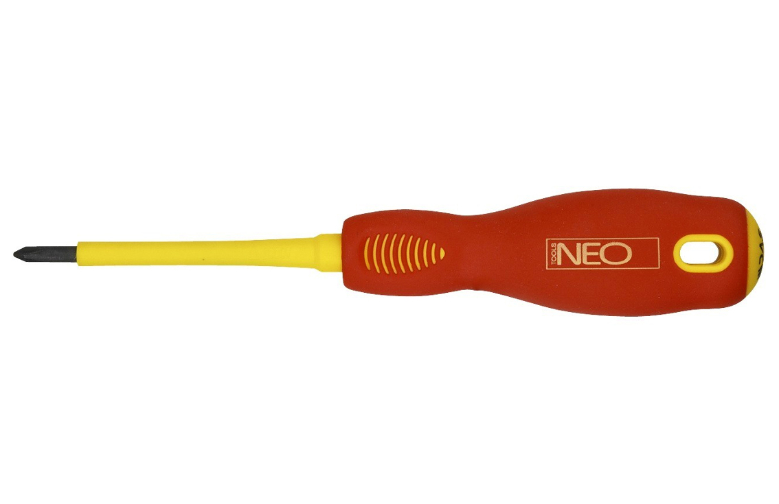Отвертка Neo изолированная РZ1 х 80 мм (1000 V)