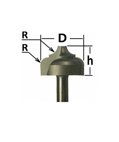 Фреза пазовая фасонная Globus D20 H12 (2052)