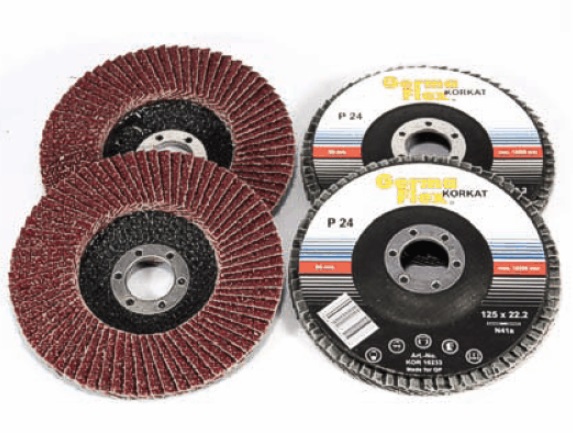 Круг лепестковый торцевой (КЛТ) GermaFlex d. 125 мм Р 100