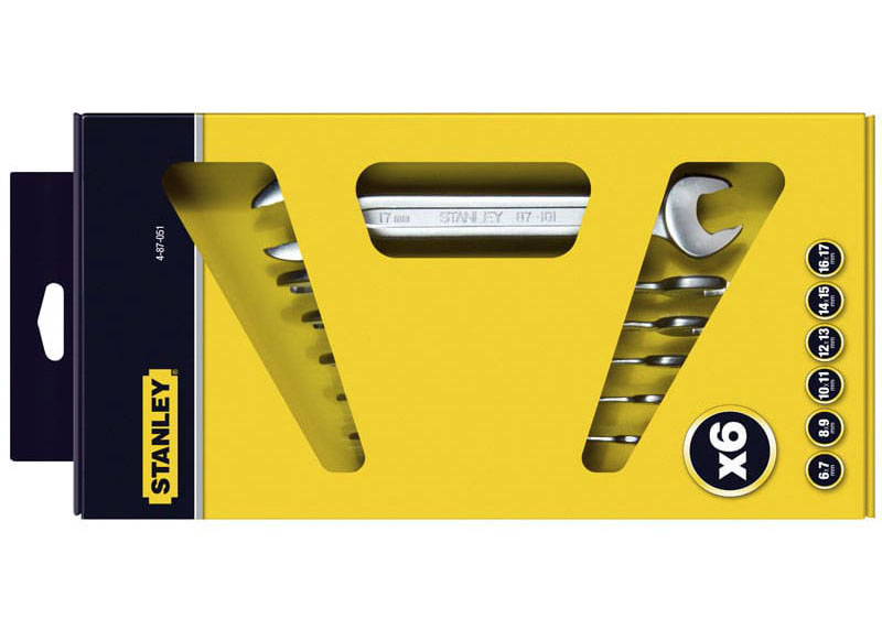 Набор рожковых ключей Stanley из 6-ти штук
