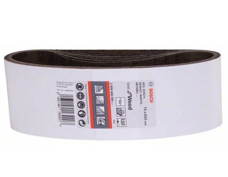 Лента бесконечная Bosch 75 х 533 мм Р 60 (10шт)