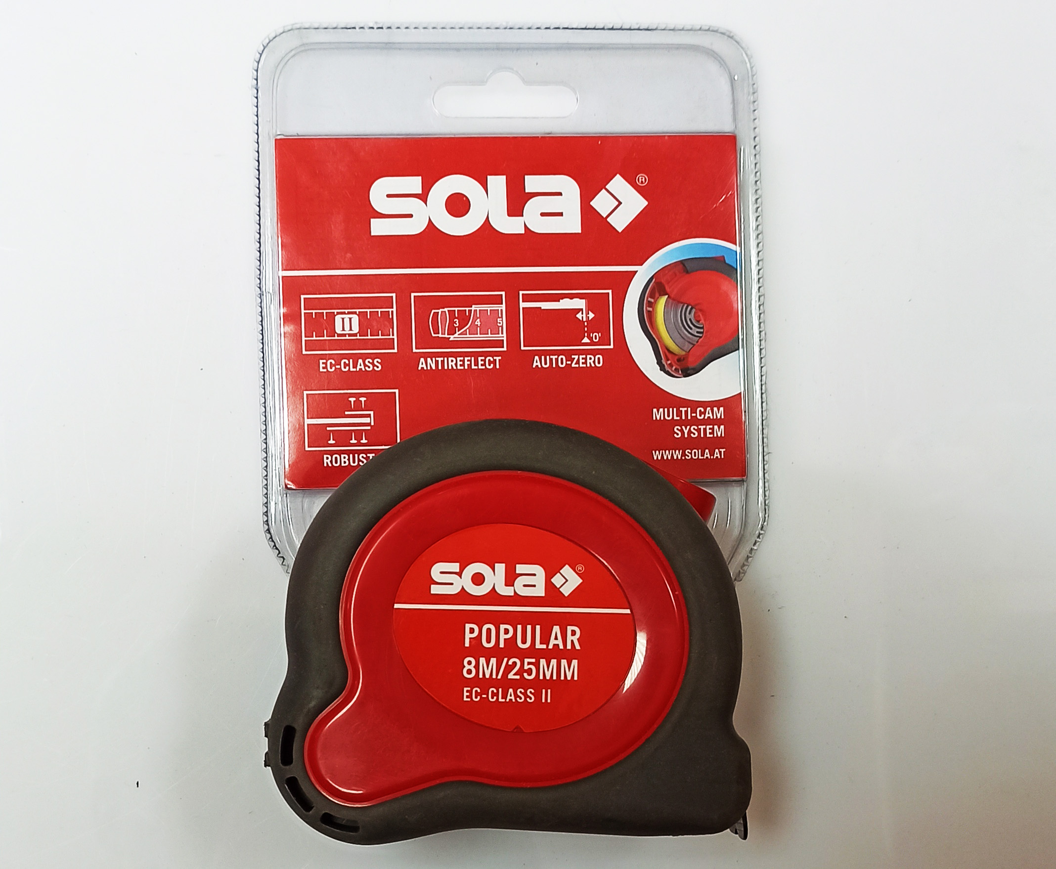 Рулетка измерительная Sola Popular РР 8 м х 19 мм