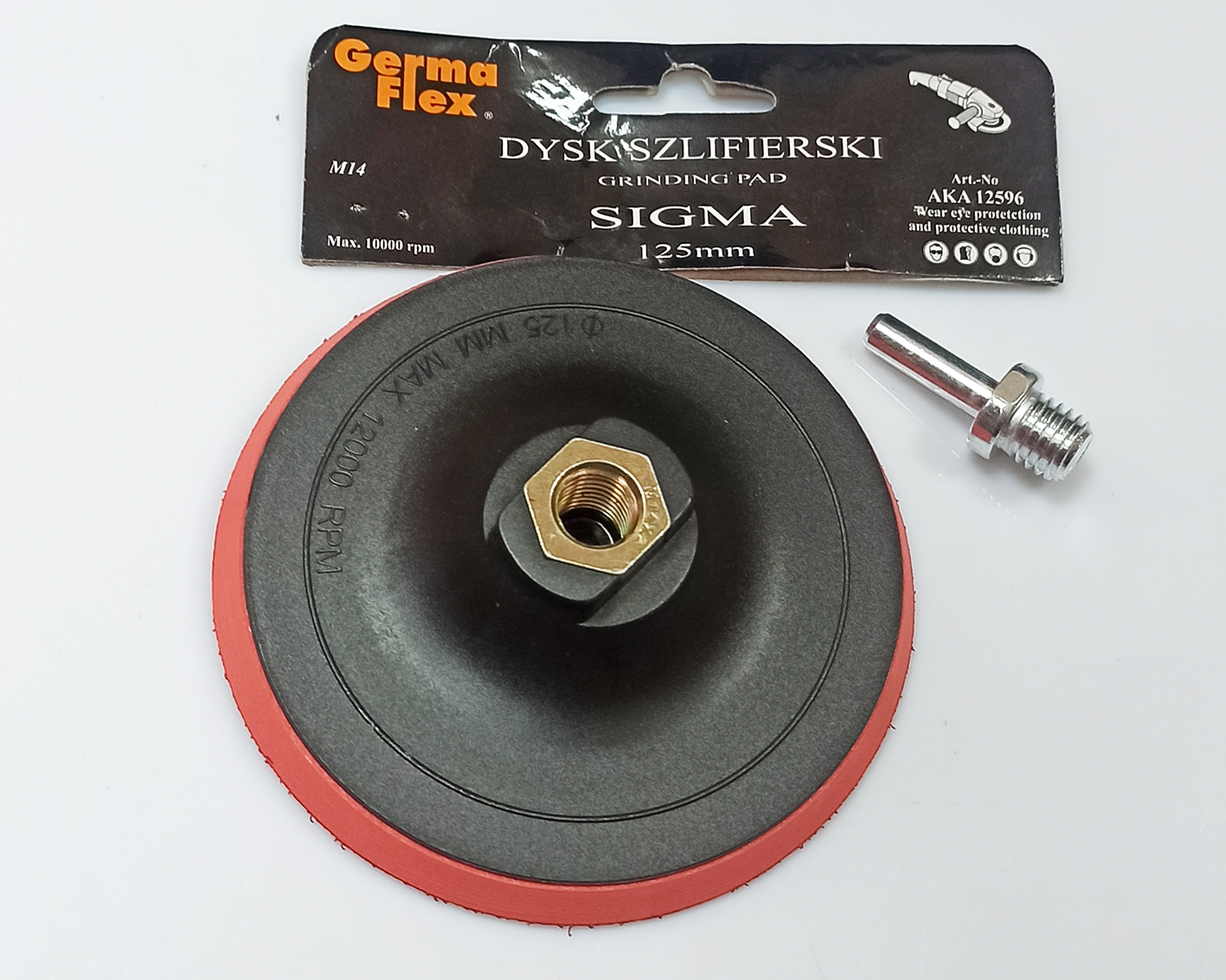 Насадка GermaFlex Sigma под круги на липучке 125мм с переходником.
