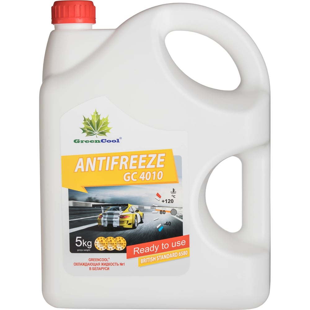 Антифриз GreenCool GС4010, 5 кг (желт.)