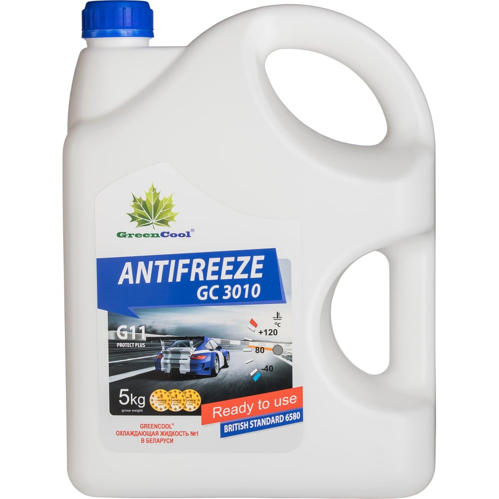 Антифриз концентрат GreenCool GС3010, 5 кг (син.)